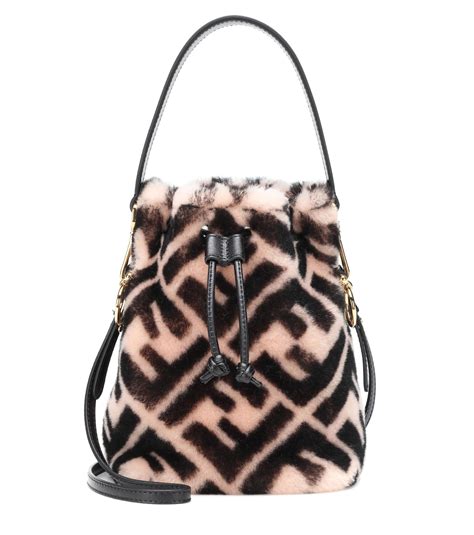 pink fur fendi bag|pink bucket handbags.